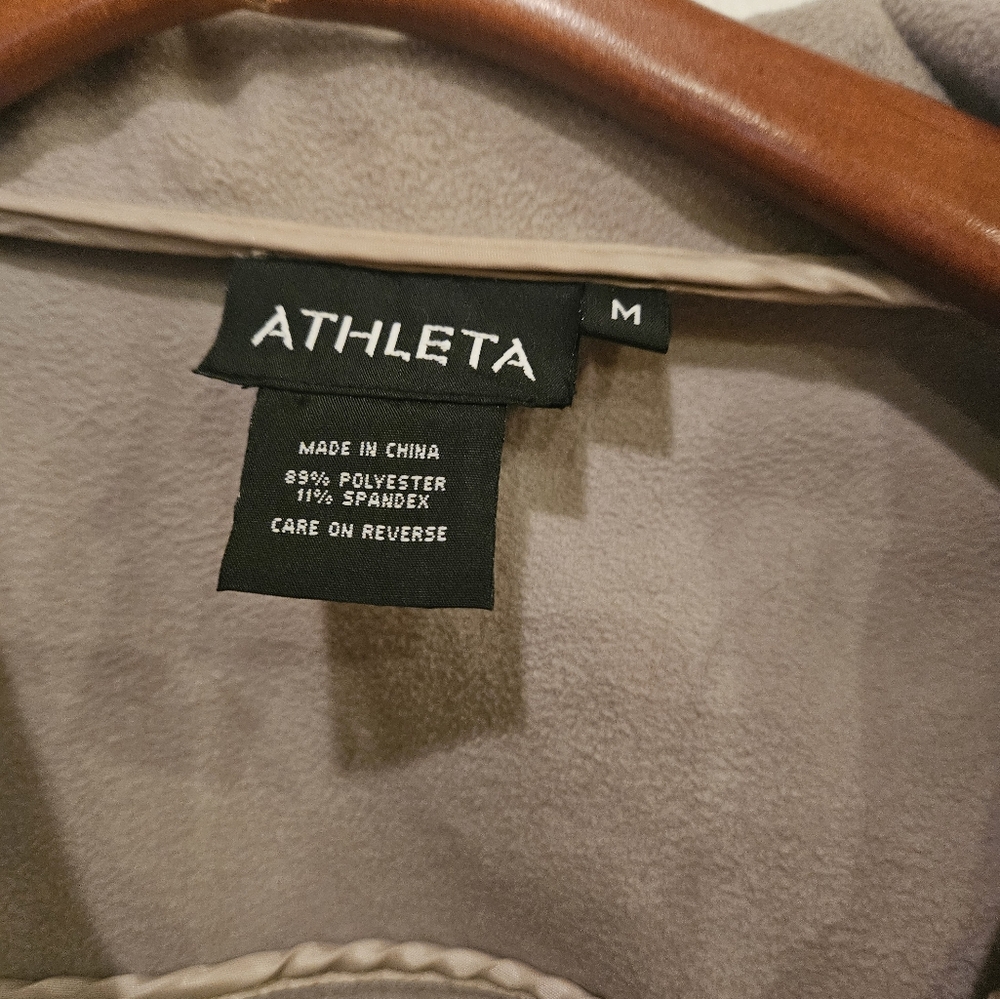 Women's Athleta Lightweight Jacket Medium Cream - image 2
